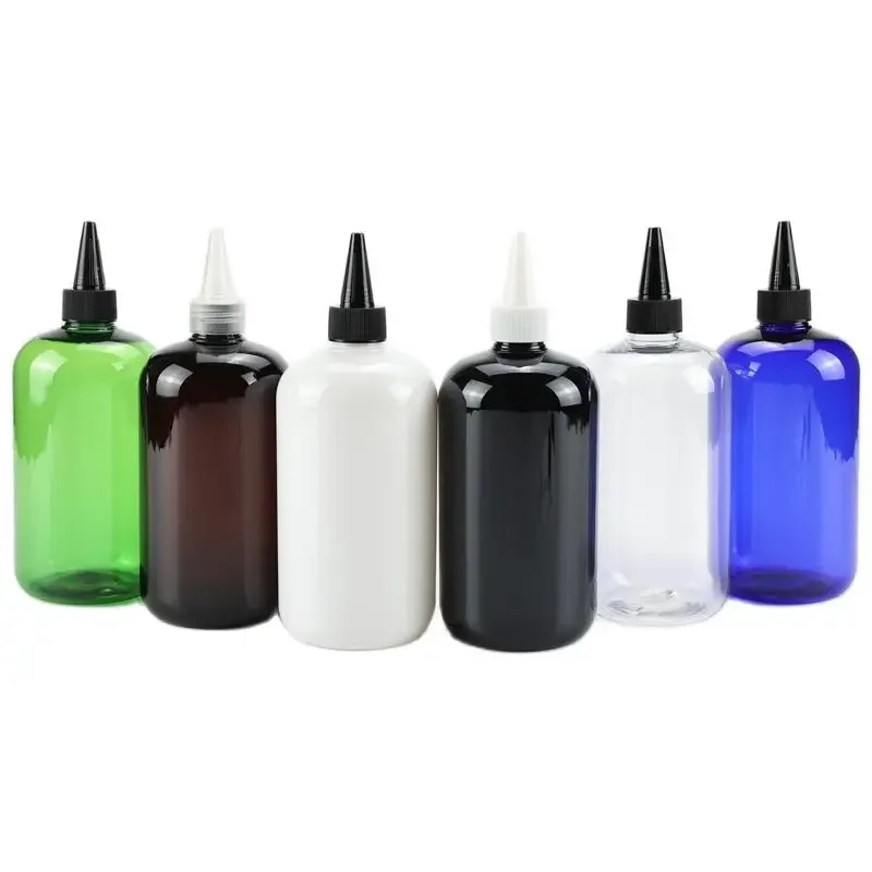 

500ML X 10 E Liquid Empty Plastic Bottles With Pointed Mouth Cap 500CC Big Size DIY Liquid Lotion Cosmetic Packaging Containers
