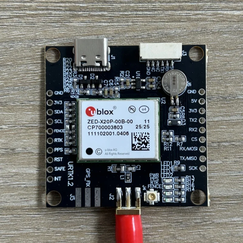 ZED-X20P-00B-00 RTK GPS Navigation Board Card, L1/L2/L5, UBLOX GNSS Full-Band Positioning and Navigation Module