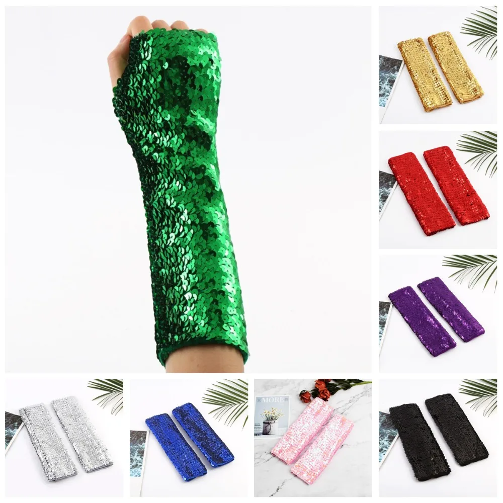 

New Sequined Arm Sleeve Glittering Party Dress Arm Cover Punk Hip Hop Cosplay Dance Costume Party