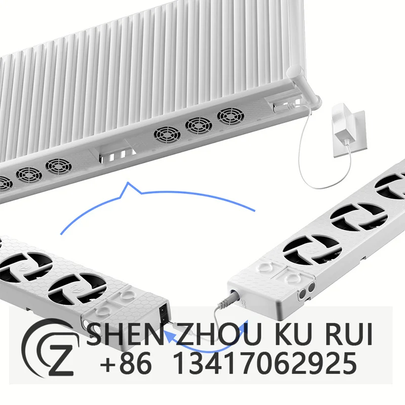 

12V Suitable for Radiators and Convectors Electric Heater Energy-Efficient Duo Set of 2 Radiator Ventilator Length Cooling Fan