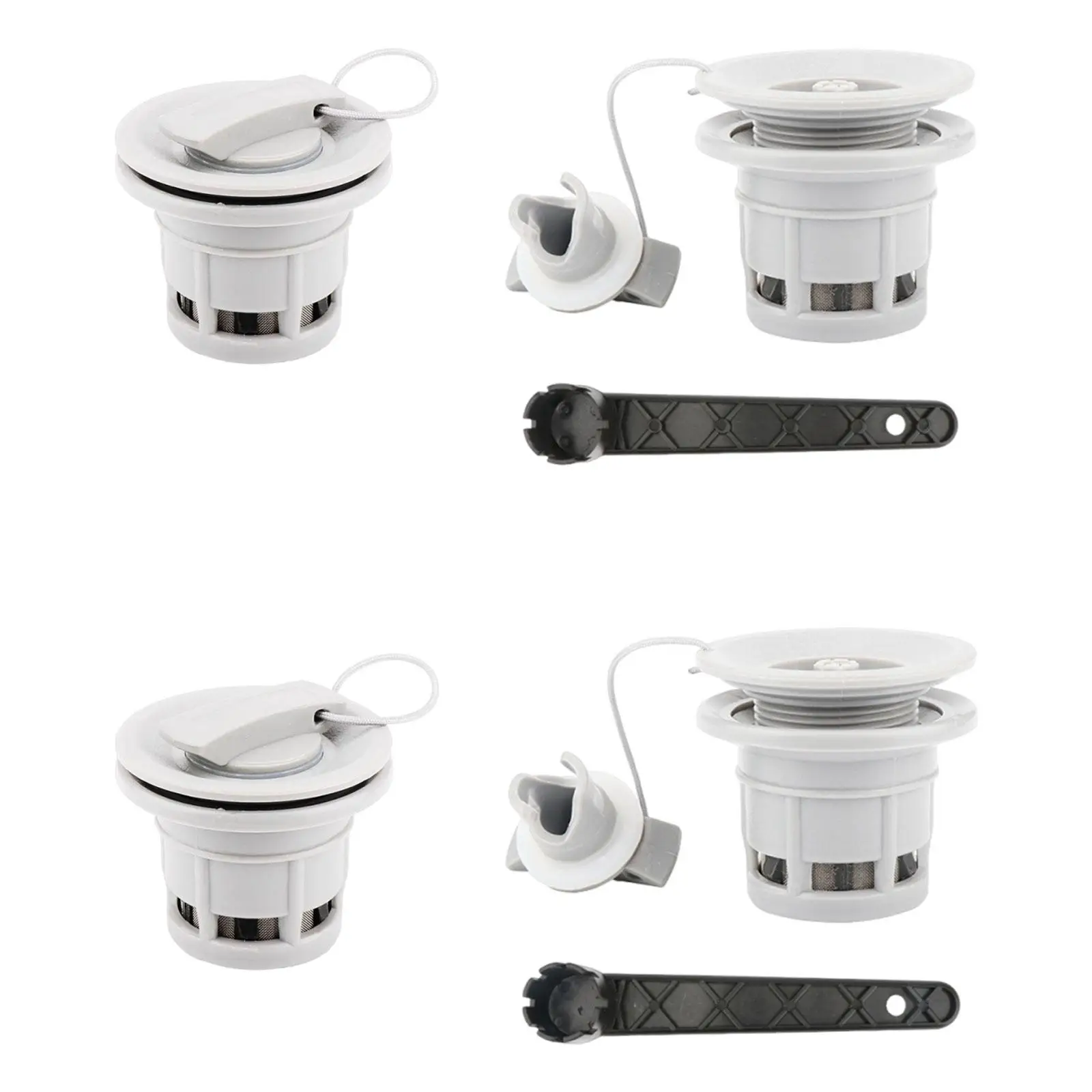 Inflatable Boat Valve Replacement for Kayak Raft Accessory with Filter Mesh