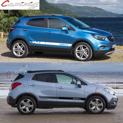 For OPEL MOKKA X Car Door Side Skirt Sticker Racing Sport Stripes Auto Body Decor Stickers Exterior Accessories DIY Vinyl Decals