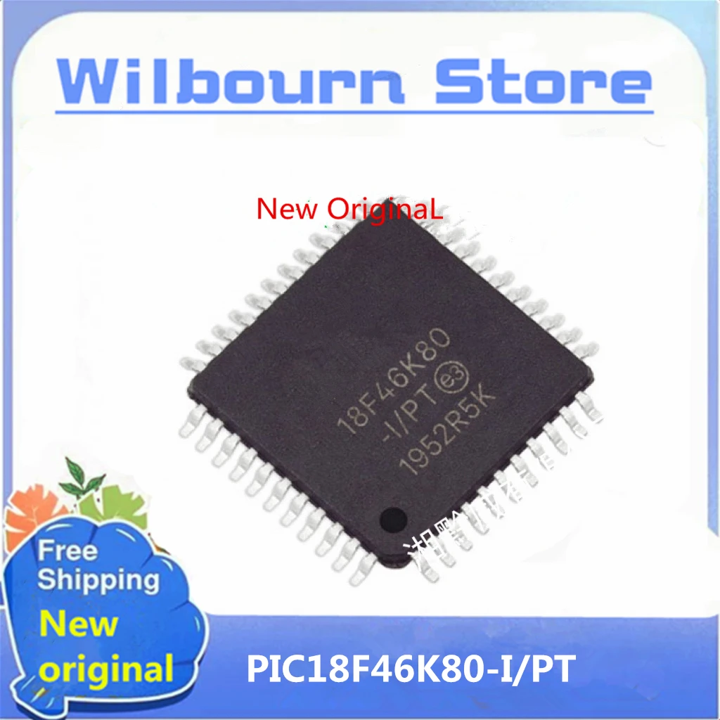 1pcs-10pcs/lot PIC18F46K80-I/PT PIC18F46K80 18F46K80 TQFP-44