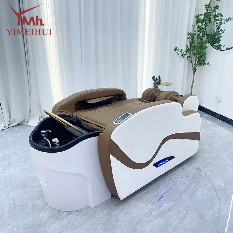 Multi-functional Hair Washing Bed Adjustable Head Spa MassageBed Headspace Shampoo Bed with Salon Sink