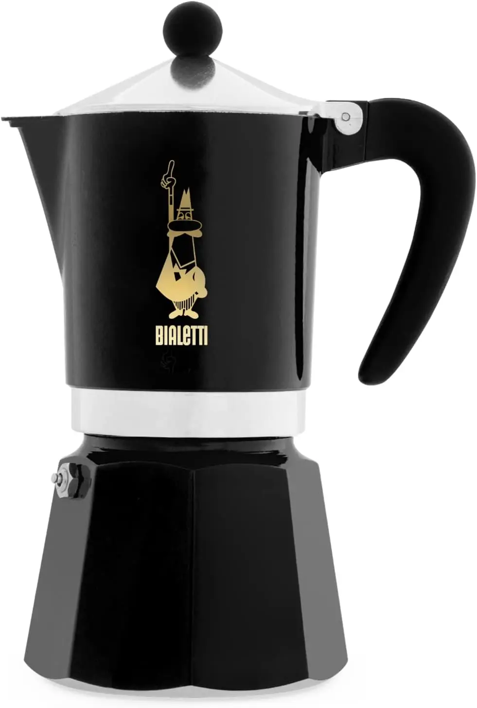 Caffe Mercanti Black Oro 6 tazze in edizione limitata - Moka da piano cottura italiano