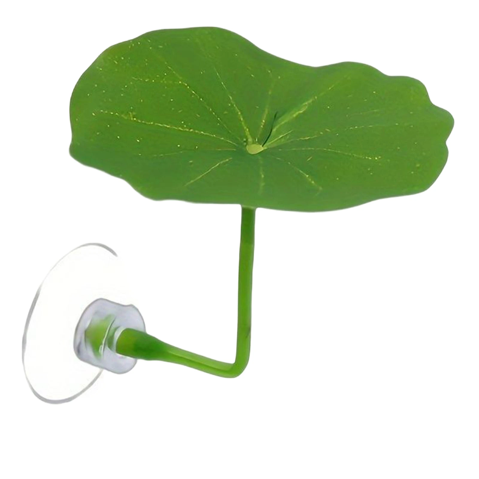 Green Leaf Betta Fish Hammock Stress-Reducing Aquarium-Safe Decor with Strong Suction Cup Fake Plant Fish Tank Decoration