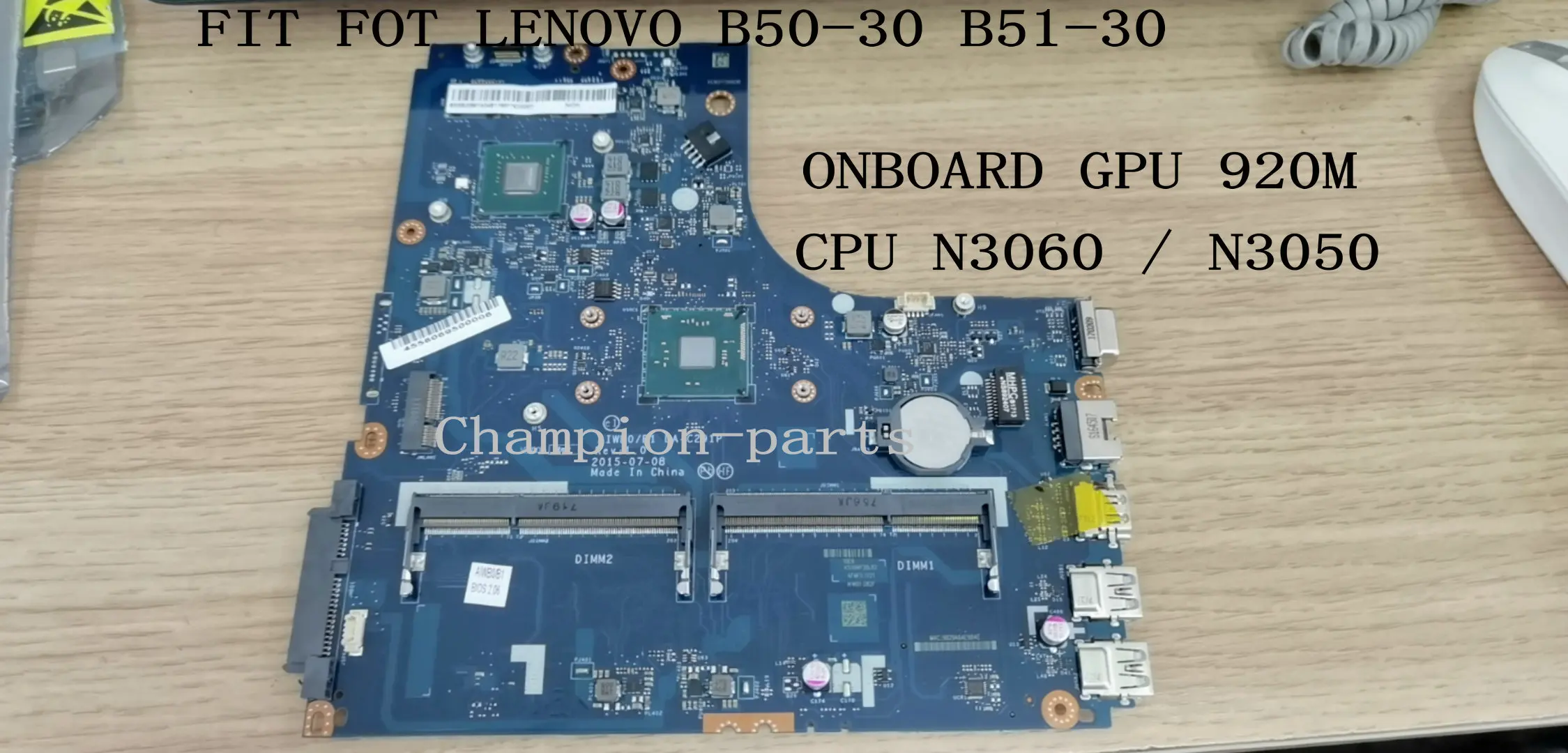 

FAST SHIPPING AIWB0/B1 LA-C291P LA-B101P LAPTOP MOTHERBOARD FOR LENOVO B50-30 B51-30 CPU N3050 N3060 + FPU 920M 90 DAYS WARRANTY