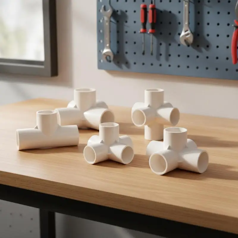 

White 20/25/32/40/50mm PVC Coupler 3/4/5/6-way Three-Dimensional PVC Connector DN20/25/32/40/50 Water Supply Pipe Fittings