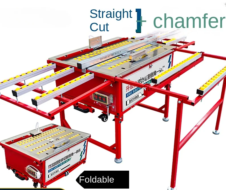 

Ceramic tile cutting and chamfering integrated machine with dual motors, new multi-functional direct cutting tool