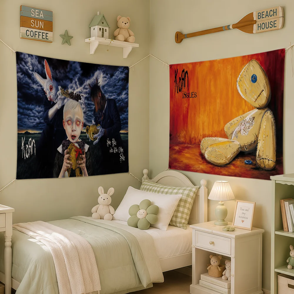 Rock Band K-Korn-Follow The Leader Flag Room Dorm Camp Party Bar Wall Hogar Home Decor Banner Wall Hanging