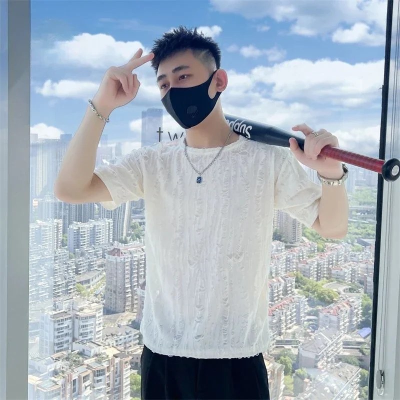 

Plain Top Man Tee Shirts O Neck T Shirt for Men Korean Clothing Summer Popular Clothes Cool Cheap New in Funny Party Aesthetic