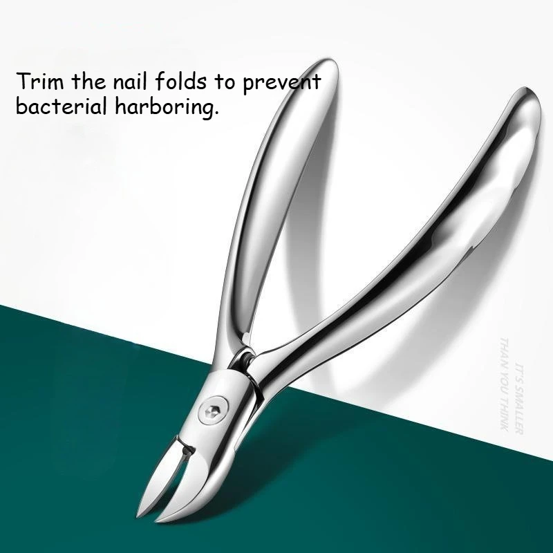 

Nail Care Tools Eagle-Beak Cuticle Nippers Portable Silver-Black Diagonal Cuticle Scissors Suitable for Home and Travel Use