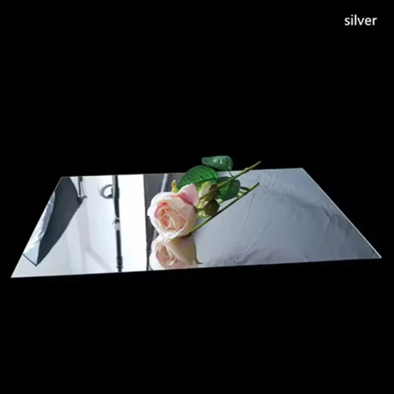 10 Stück Hochzeitsbühnenläufer, Bodenläufer, Spiegelteppich, Hochzeitssaal, weiche silberne Spiegel, Hochzeitsgang-Wanddekoration – Detail 11