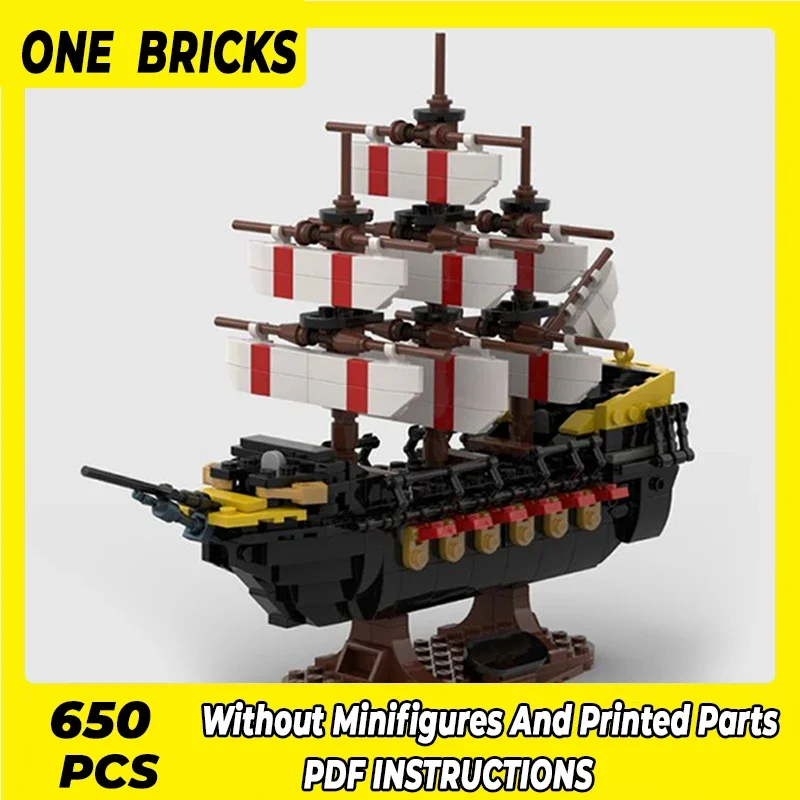 

Moc Building Blocks Battleship Model Mini War Ship Technical Bricks DIY Assembly Construction Toys For Childr Holiday Gifts