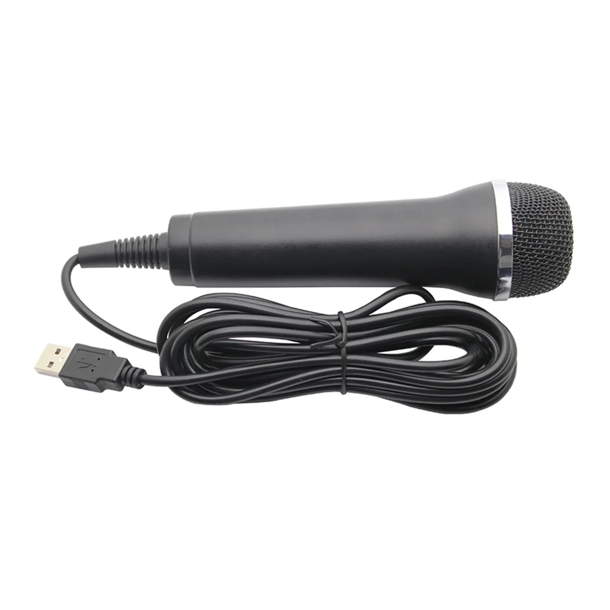 FFYY-Universal USB Wired Microphone Karaoke Mic for Switch Wii PS4 PS3 XBOX ONE/360/ PC/PS2