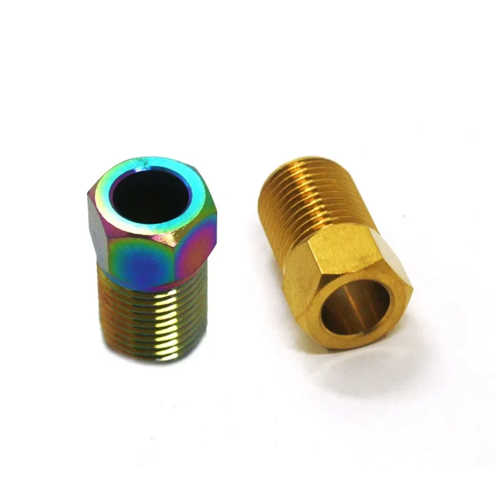 M8 Bike Bicycle Hydraulic Hose Screw Bolt Nut  Titanium For-Shimano/AV ID/GUIDE Bicycle Oil Pipe Tightening Screw Cycling Part