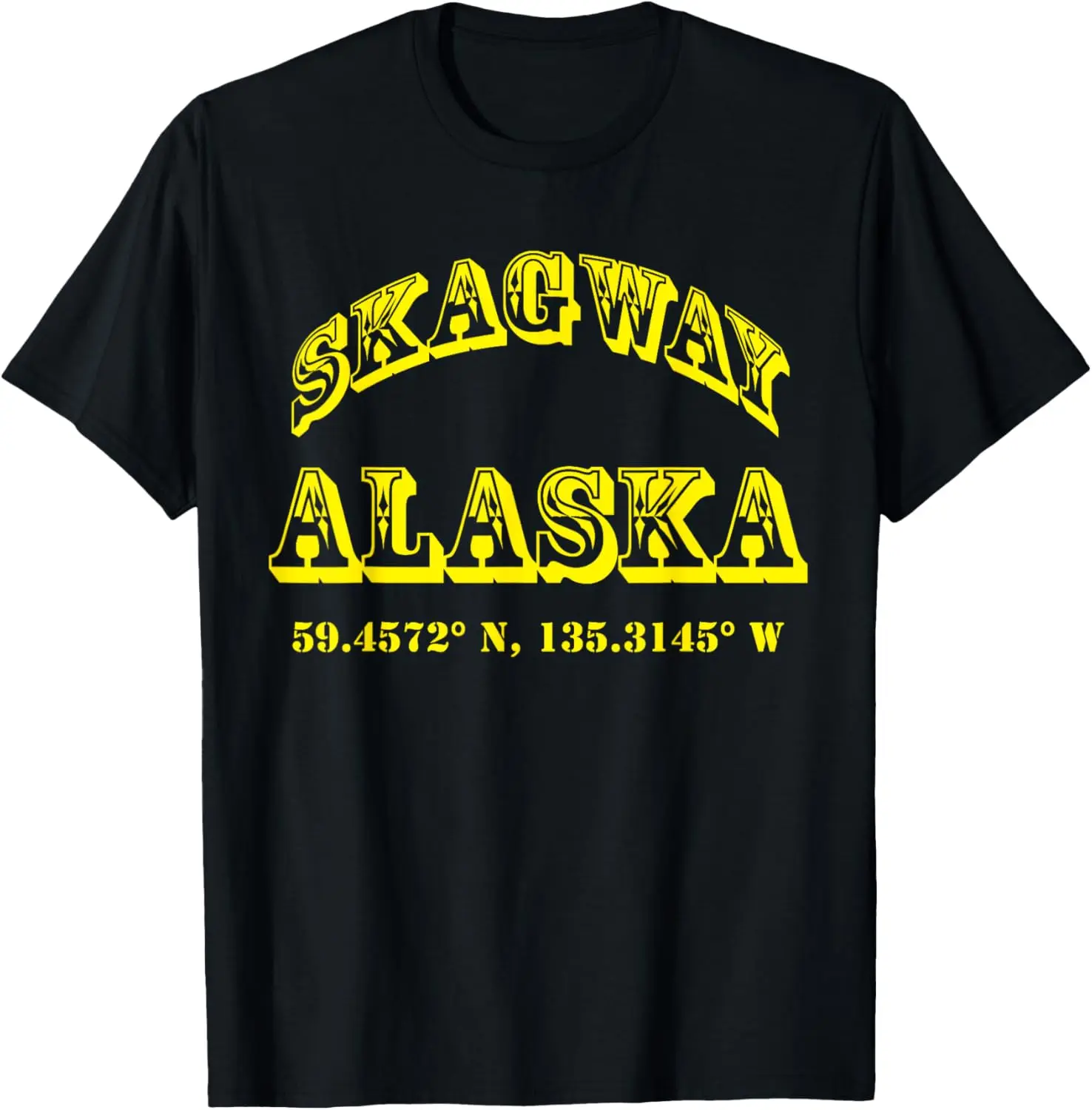 Skagway Alaska Coordinates T-Shirt
