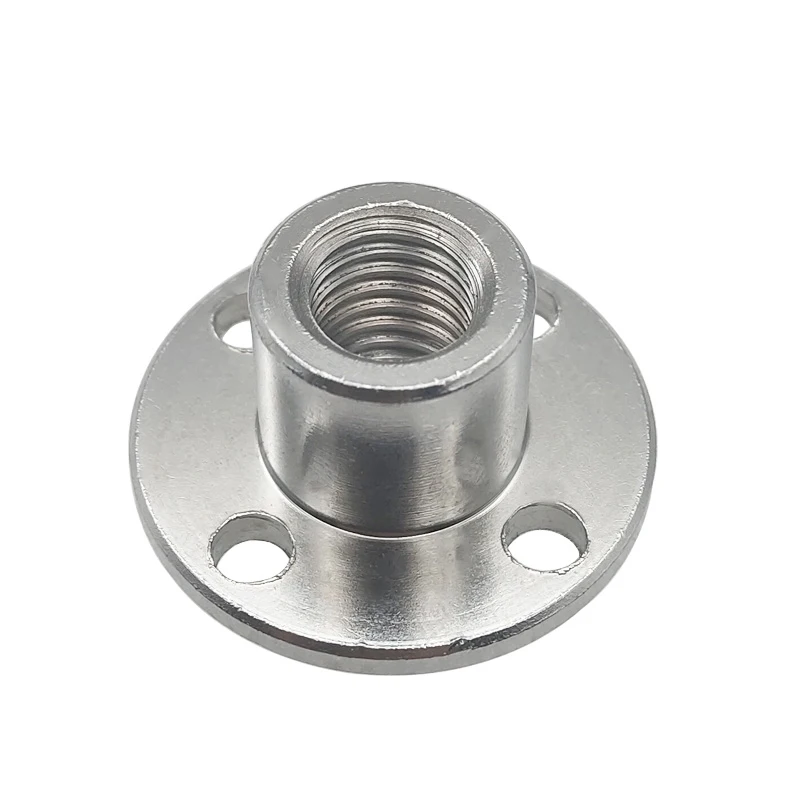 Steel Flange Coupling M3 M4 M5 M6 M8 Motor Spindle Connector Nuts Flange Couper Guide Shaft Support