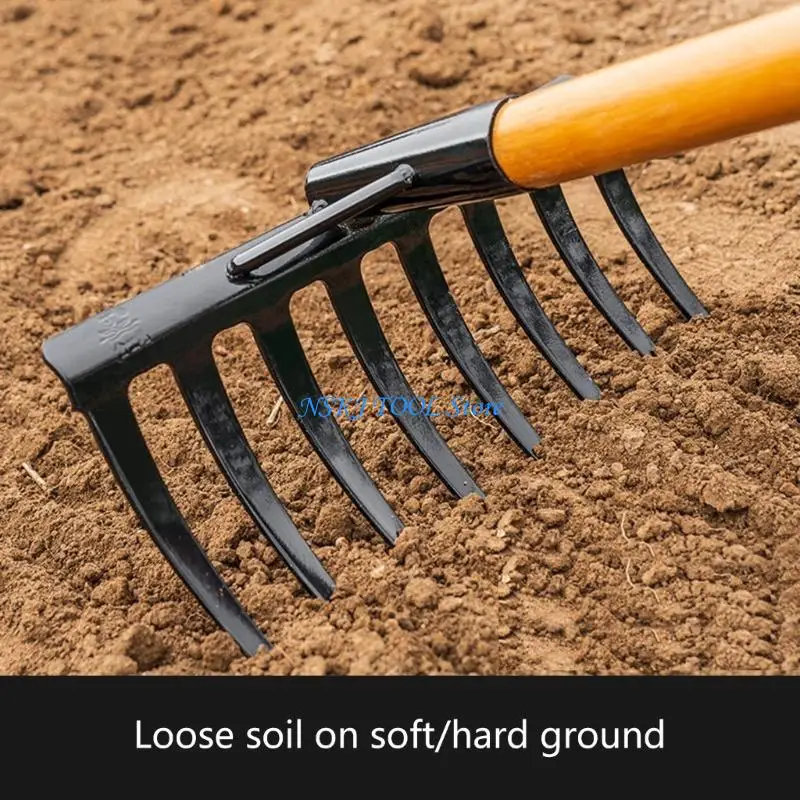 أداة البستنة L8RC التي تتميز ب 6/8 TINES مناسبة لزراعة التربة الفعالة ومهام إزالة الطحالب المناظر الطبيعية البستنة