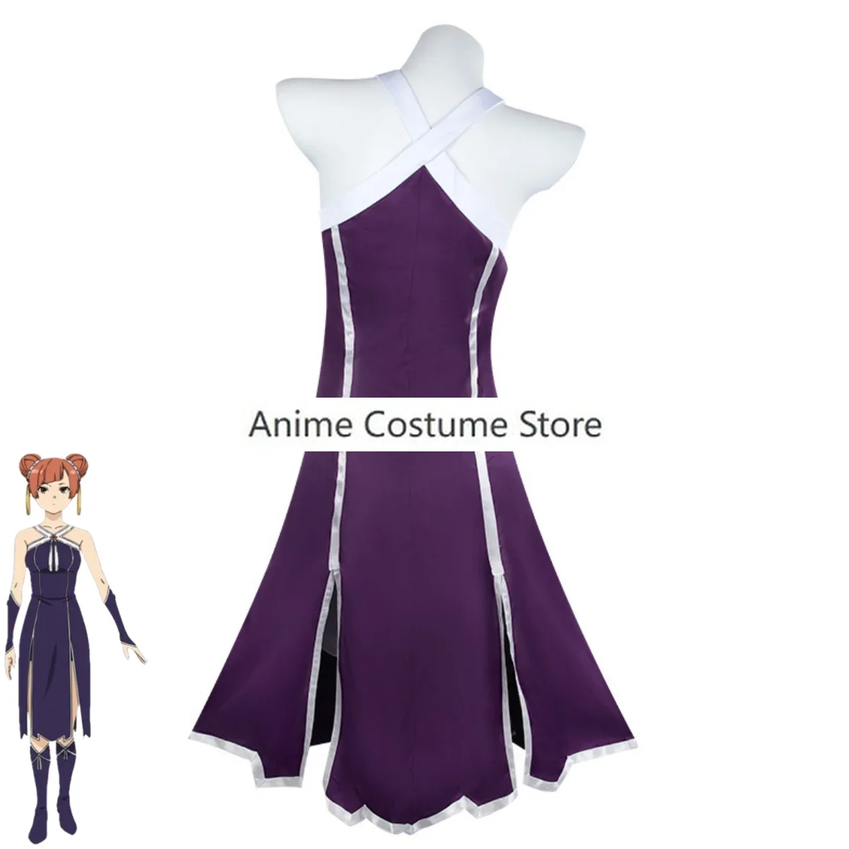 Anime Frieren At The Funeral Laufen Cosplay Costume pour femme, robe bustier sexy, trempée, Halloween