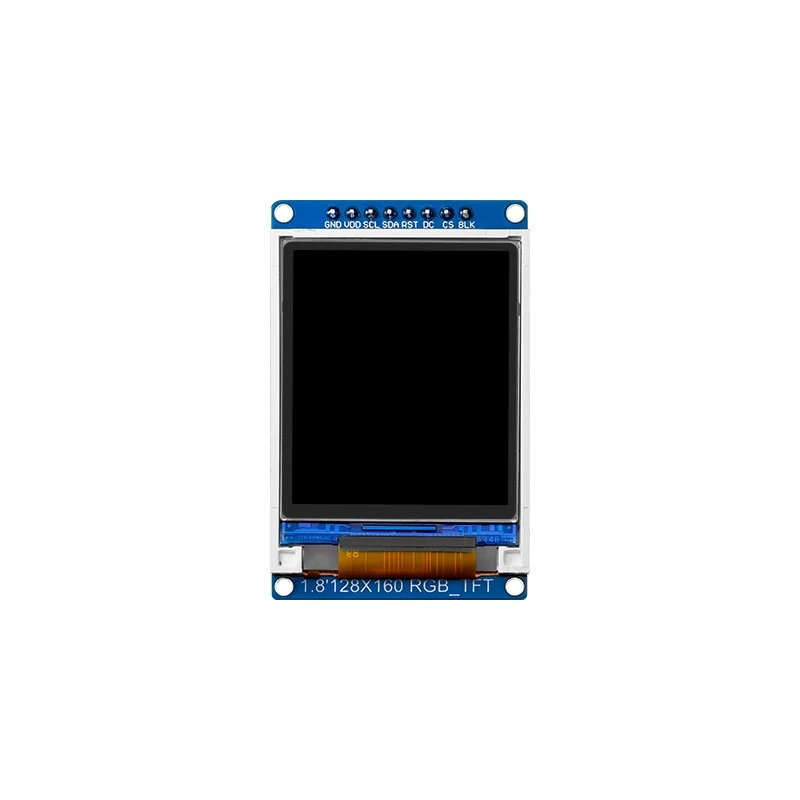 Elecrow 1.8 inch  IPS Display SPI HD 65K Full Color LCD TFT Module 128*160 Full View Display ST7735 Driver DC 3.3V IC 8-pin SPI