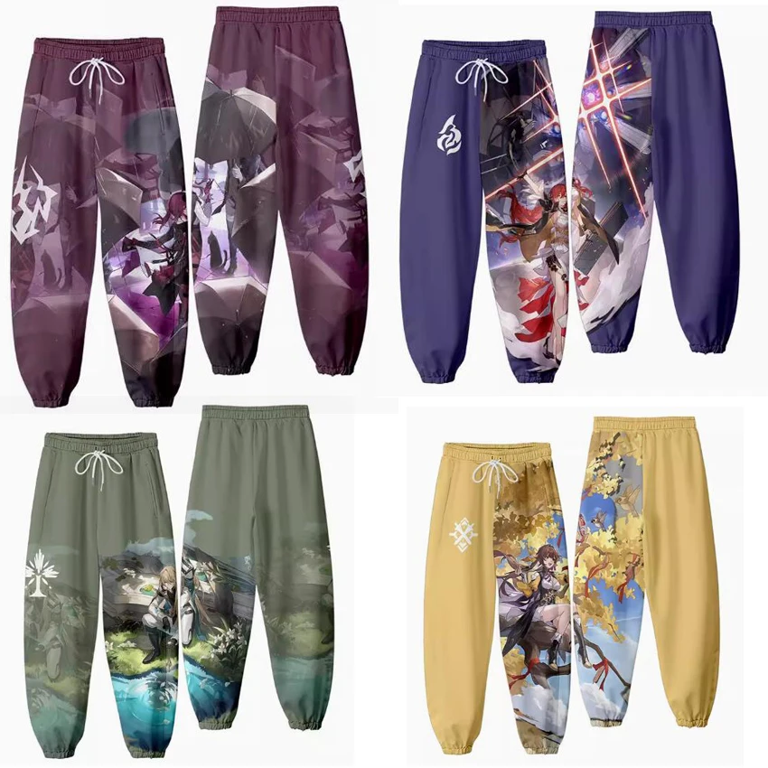 Honkai Star Rail 3D Joggers Pants Men/Women Casual Trousers Hip Hop Sweatpants Kafka Himeko Luocha Natasha Seele Cosplay Costume