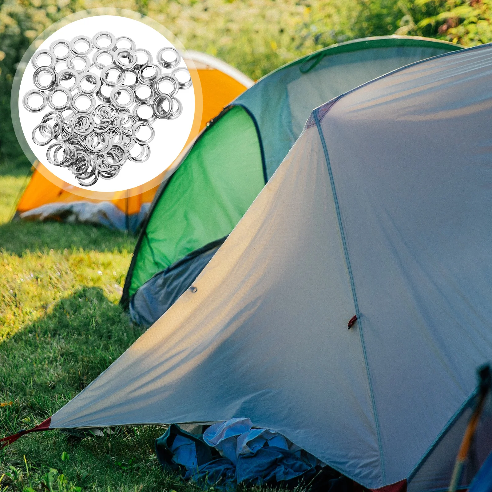 

200pcs Rivet Eyelets Grommet Kit For Shoes Tents Fabrics Heavy Duty Alloy Fasteners Diy Crafts Upholstery Marine Outdoor Covers