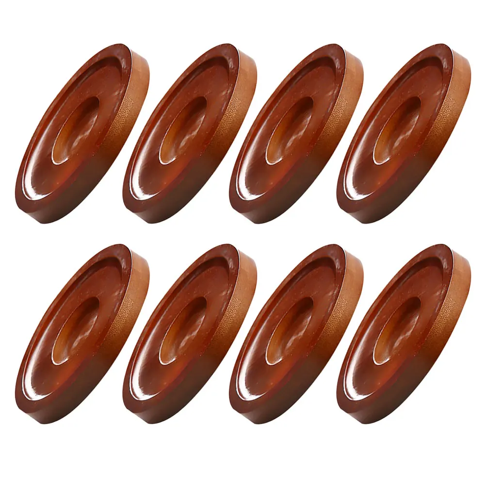 

8pcs Rotating Coaster Round Insulation Pads Wooden Bar Accessories Stable Support Spinning Set Beer Whiskey Glass Mats
