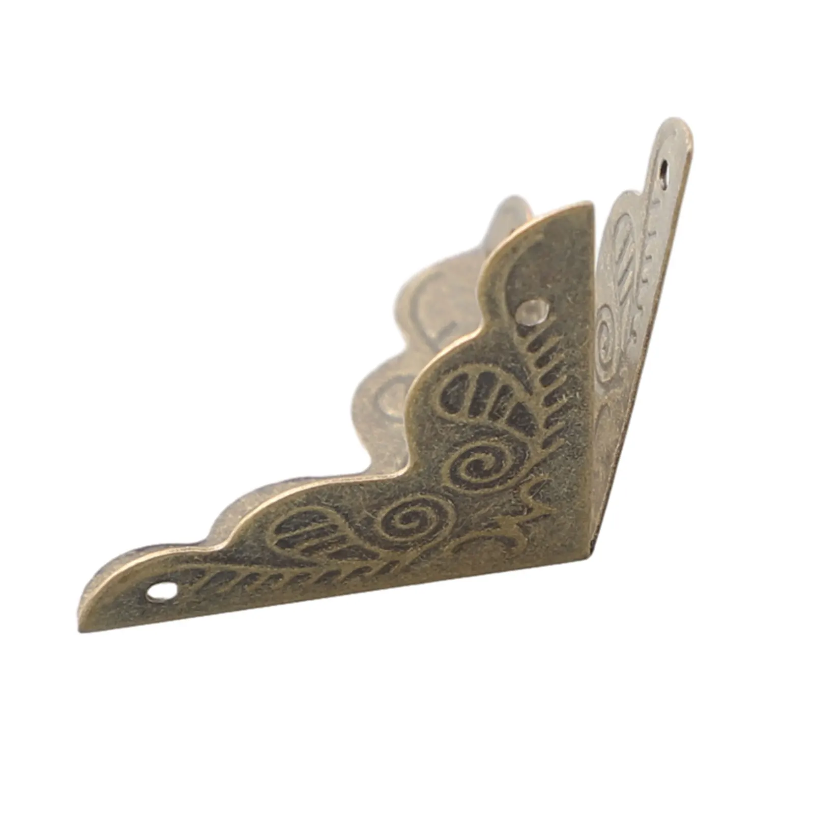 Protector Case Box Corners Brackets Furniture Home Metal Triangle With Screws 12pcs Accessories Alloy Carved Decor