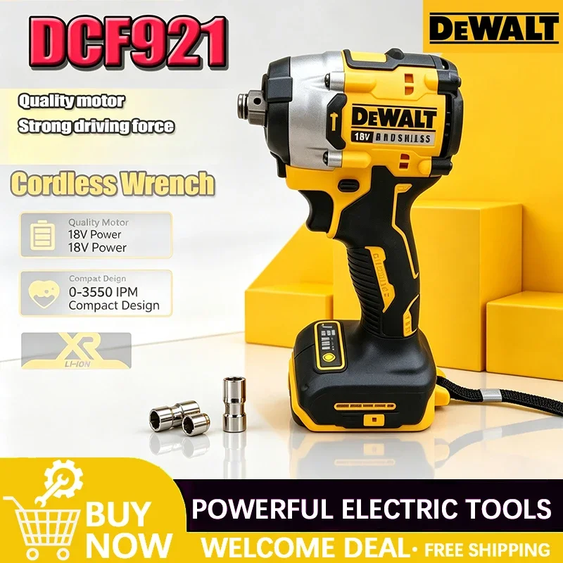DEWALT DCF921 ATOMIC MAX Cordless Wrench 1/2 in Cordless Impact Wrench Variable Speed Charging Wrench for 18v Battery