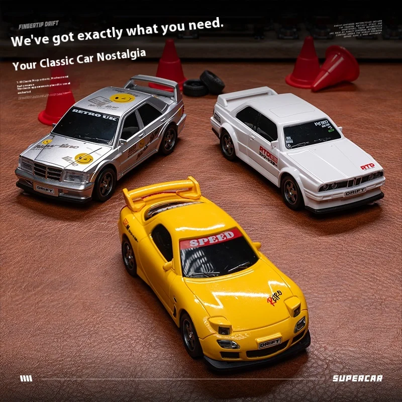 

1/43 RC Mini Desktop Drift Remote Control Car - Retro 4WD Racing Car, Nanfeng Brand Kids' Small Toy Car, Gift for Boys
