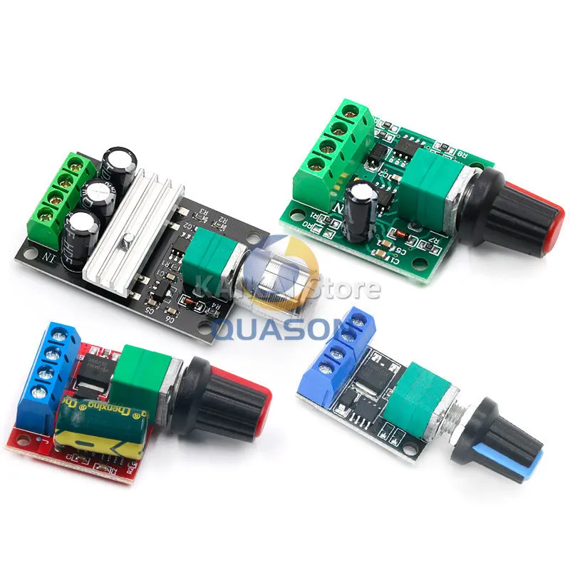 DC 1.8V-35V 2A 3A 5A 10A 30W 80W 90W PWM Motor Speed Controller Low Voltage Motor Speed Controller PWM Adjustable Drive Module