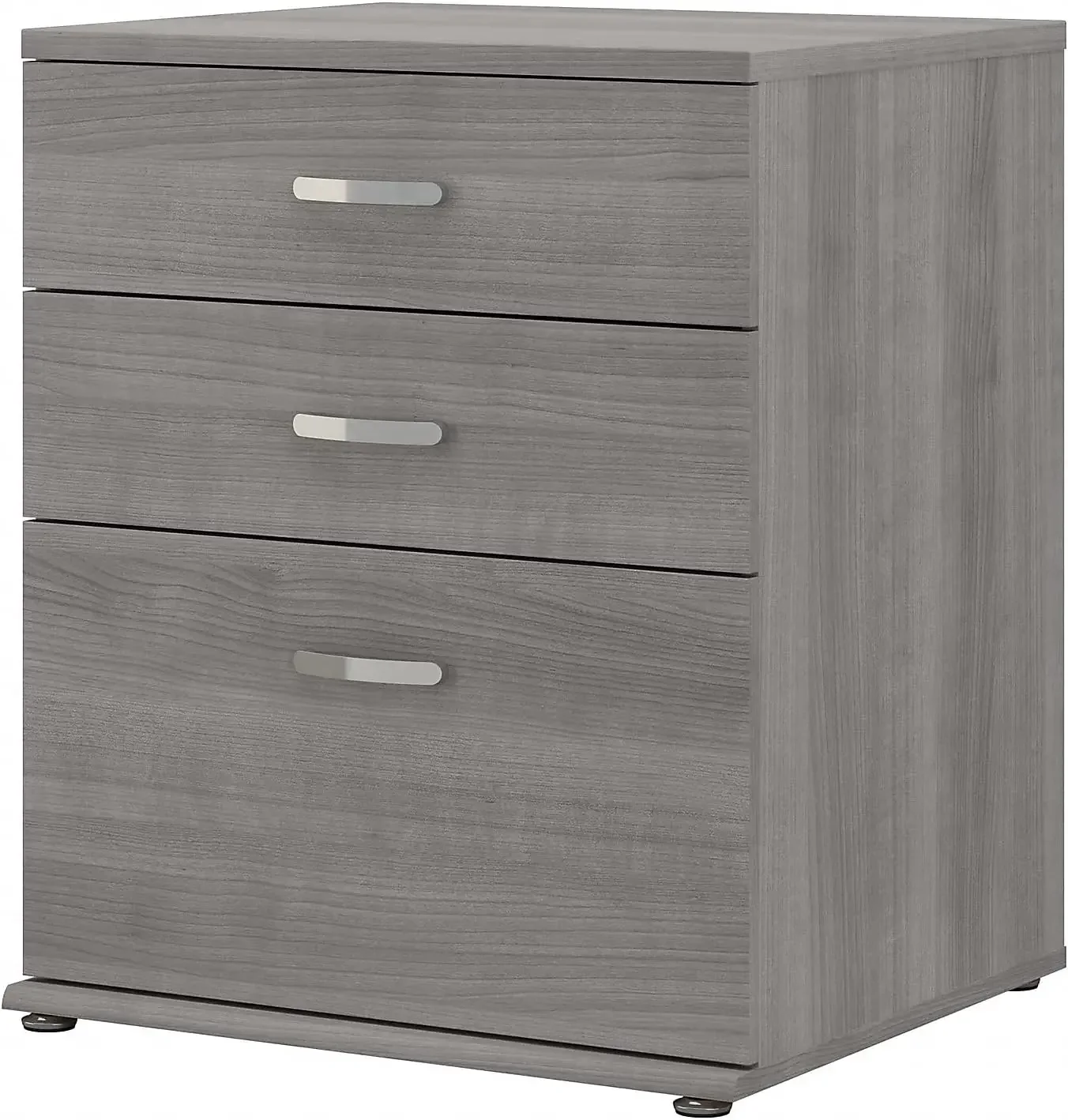 Universeller 34-Zoll-Bodenschrank mit Schubladen, platin grau (uns328pg)