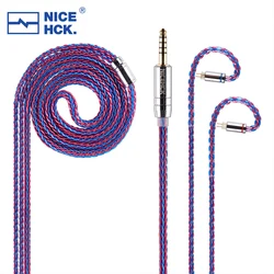 NICEHCK SweetLife 6N Cable de actualización de auriculares OCC Chapado en plata MMCX/2Pin/QDC para Sonus Zero Dolce Quartet FD5 4U Fudu Cadenza DB2