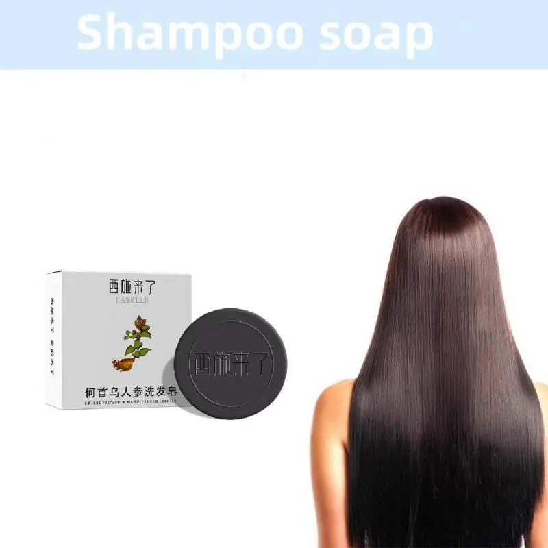 Natural Polygonum Hair Soap Multiflorum Bar Hair Darkening Shampoo Soap Fast Effective Restores Strengthen Nourish Hair Roots