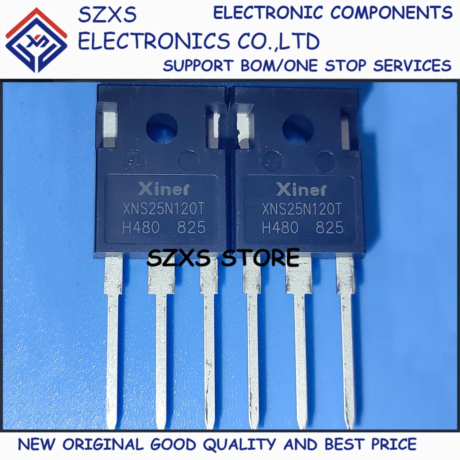 

New Original 10Pcs XNS25N120T TO-247 1200V 25A Powerful IGBT Transistor In Stock Electronic Components Good Quality