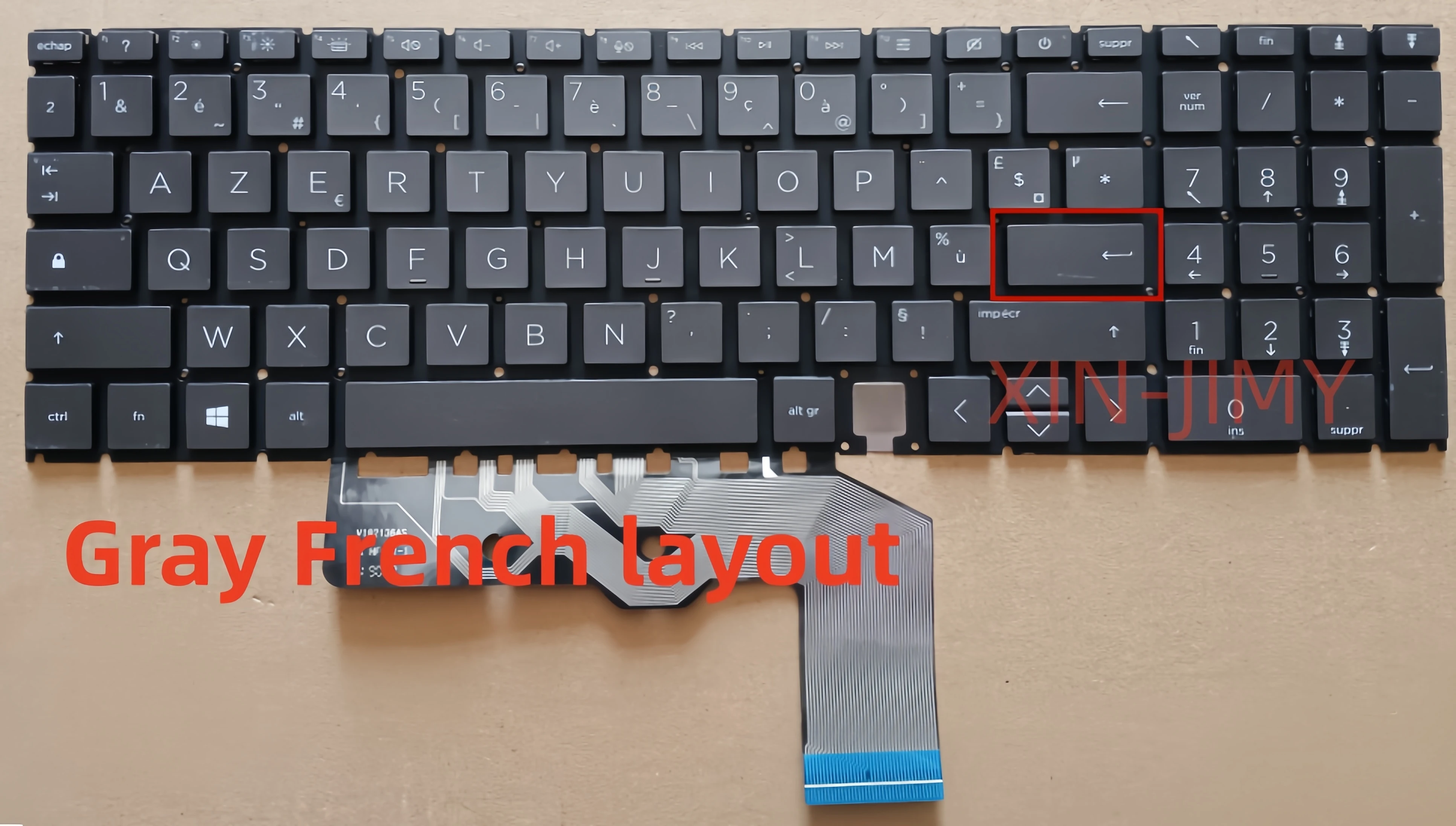AZERTY FR French layout without backlit Gray Laptop Keyboard For HP Envy 15-EE 15-ED 15-AG 15-EE 17-CG