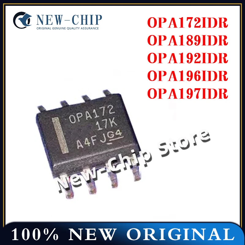 1PCS  OPA172IDR OPA189IDR OPA192IDR OPA196IDR OPA197IDR  OPA172/189/192/196/197 SOP-8 Operational amplifier chip New Original