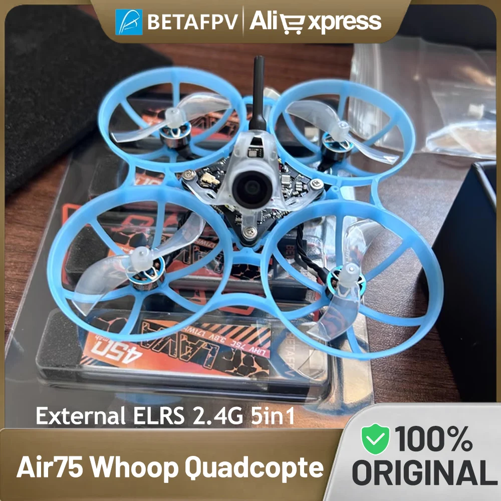 

BETAFPV Air75 Brushless Whoop Quadcopter ELRS 2.4G (5IN1) 0802SE | 23000KV Motor with C03 Camera 5.8G 25mw~400mw VTX