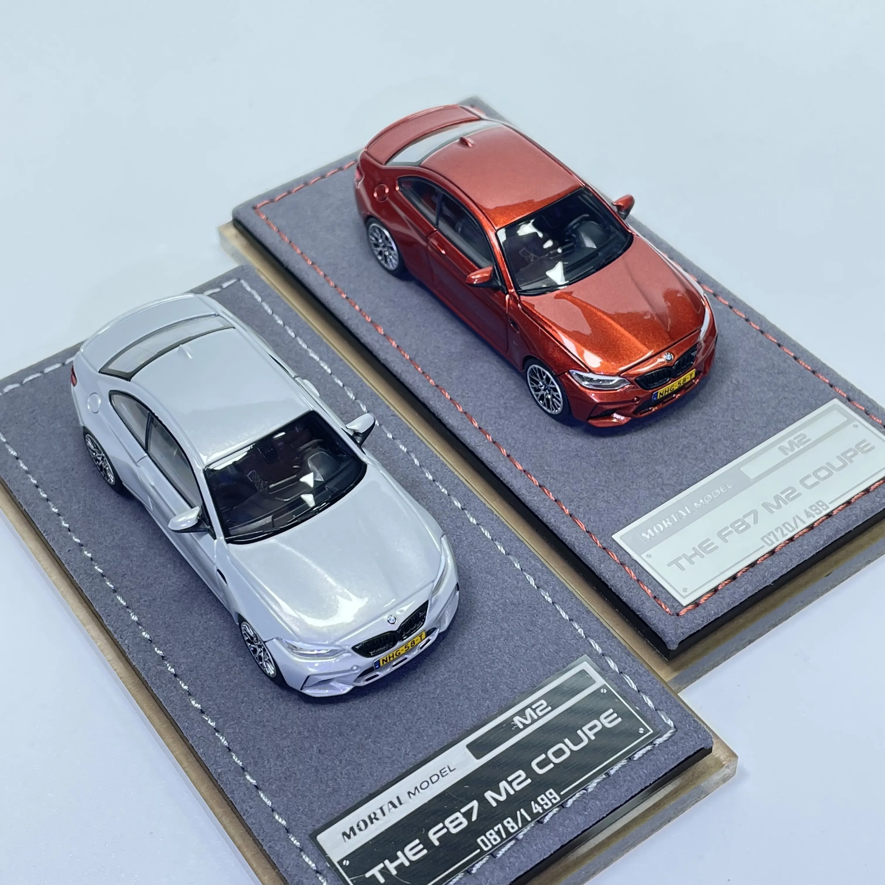MORTAL 1:64 Alloy BMW F87 M2 COMPETITION Replica Car Model Ornament Collection Item