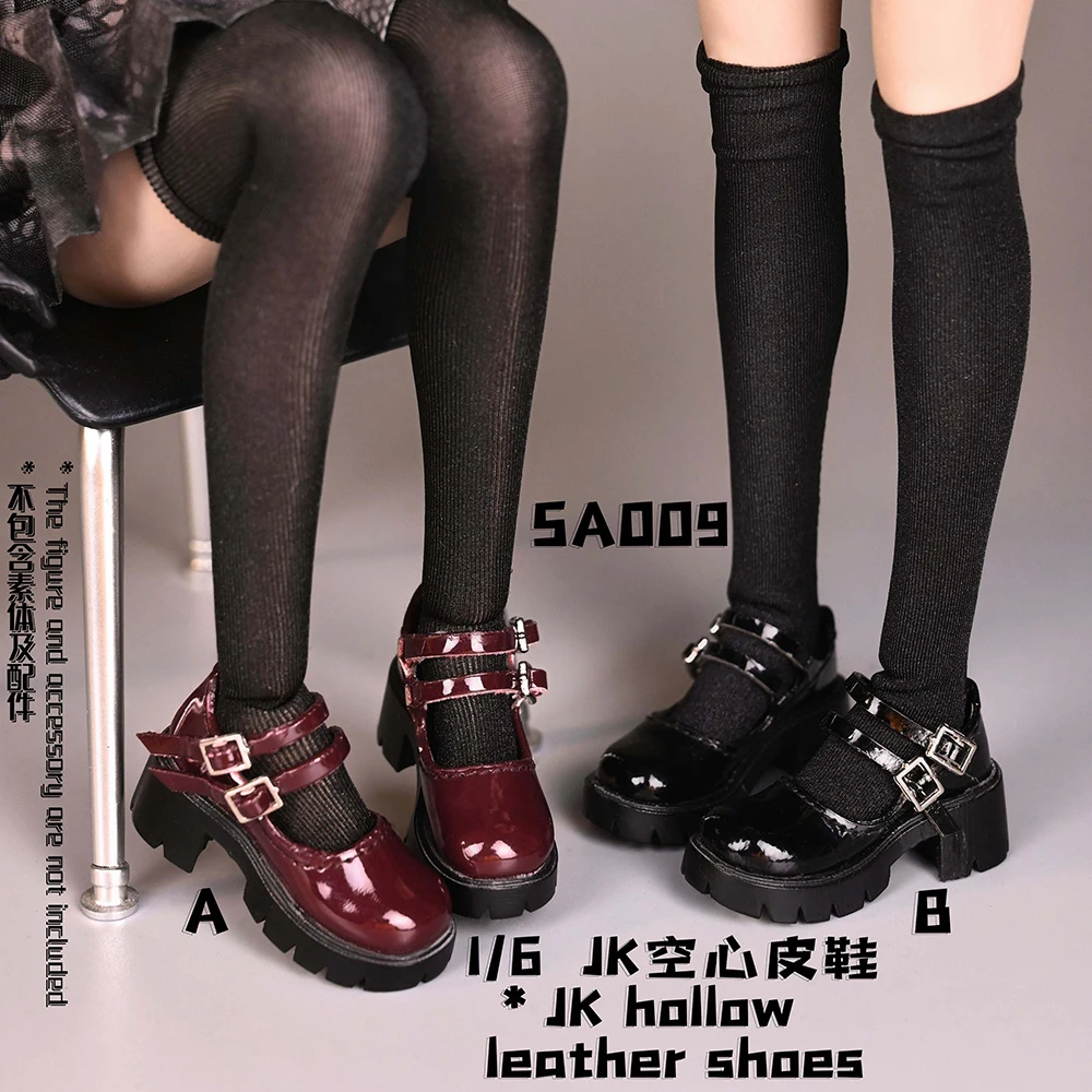 SA Toys SA009 1/6 Scale JK Hollow Leother Shoes School Girl Shoes Model Fit 6'' Female Soldier Action Figure Body Dolls