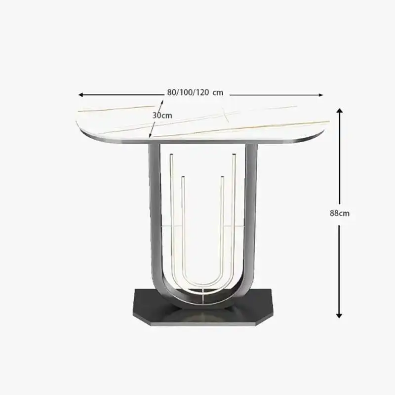 

Modern Nordic Console Table Metal Midcentry Entrance Lobby Console Table Luxury Hallway Wohnzimmer Tisch Living Room Furniture
