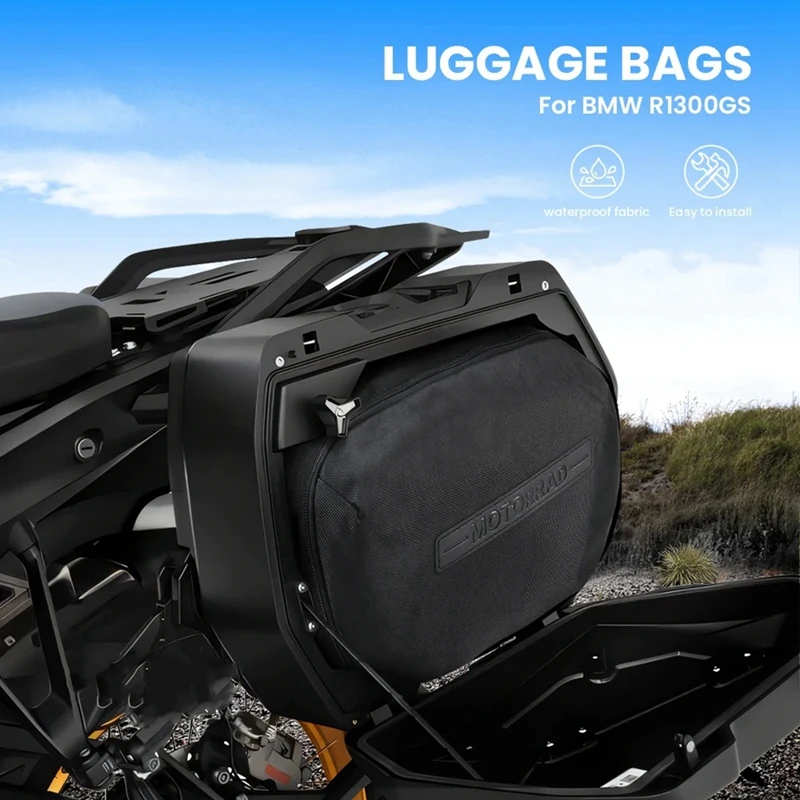 Motorcycle Suitcases Inner Bag Toolkit Side Case Pannier Saddle Bag Set For BMW R1300GS R 1300 GS 2023 2024 Accessories