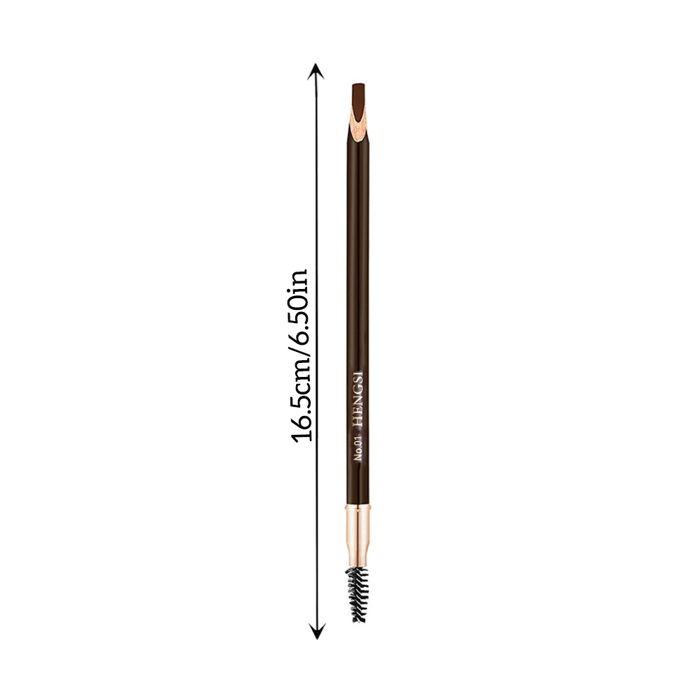 6 uds/3 uds HENGSI lápiz de cejas Natural mate duradero diseño de cepillo impermeable, a prueba de sudor, no se decolora maquillaje lápiz de cejas