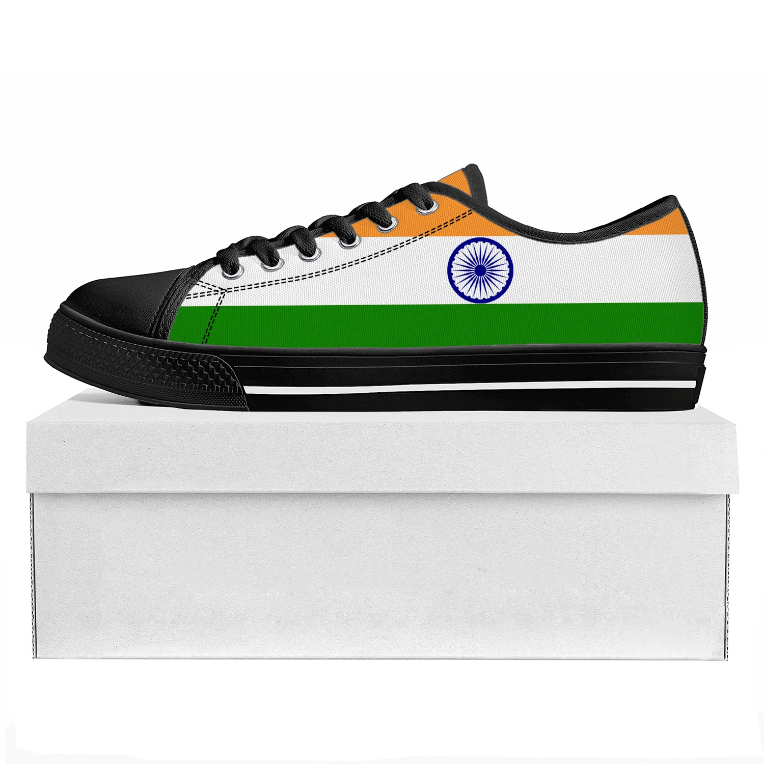 Indian Flag Low Top High Quality Sneakers Mens Womens Teenager Canvas Sneaker India Prode Casual Couple Shoes Custom Shoe