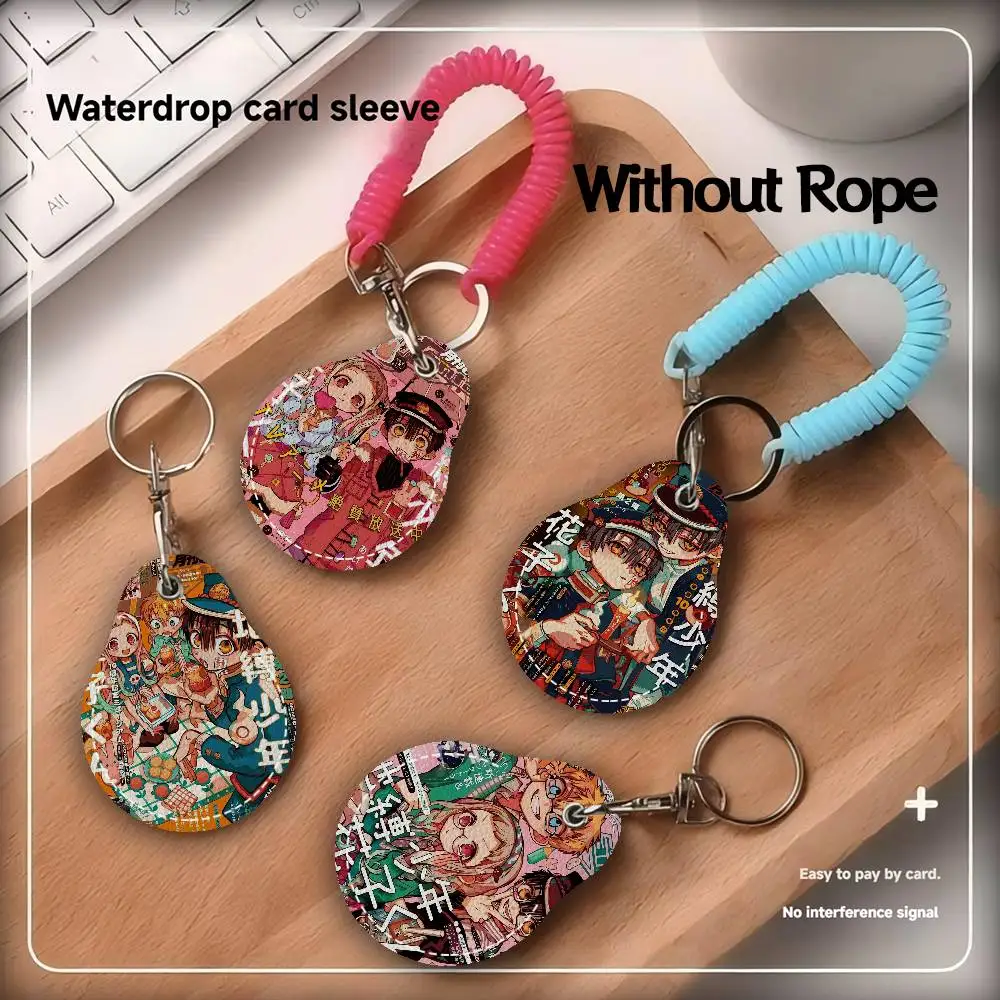 المرحاض ملزمة Hanako-كون بولي Access حافظة مكافحة خسر مكافحة سقوط حامل بطاقة المفاتيح اكسسوارات بصمة واقية مفتاح العلامة الدائري