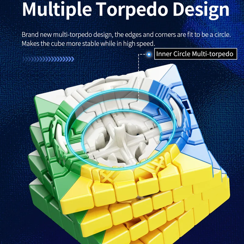 مكعب سحري مغناطيسي MOYU Meilong 6M V2 (6v2 بدون مغناطيس) 6x6x6 لغز السرعة الاحترافي 6x6 ألعاب الأطفال speedcubo Magico مكعبات