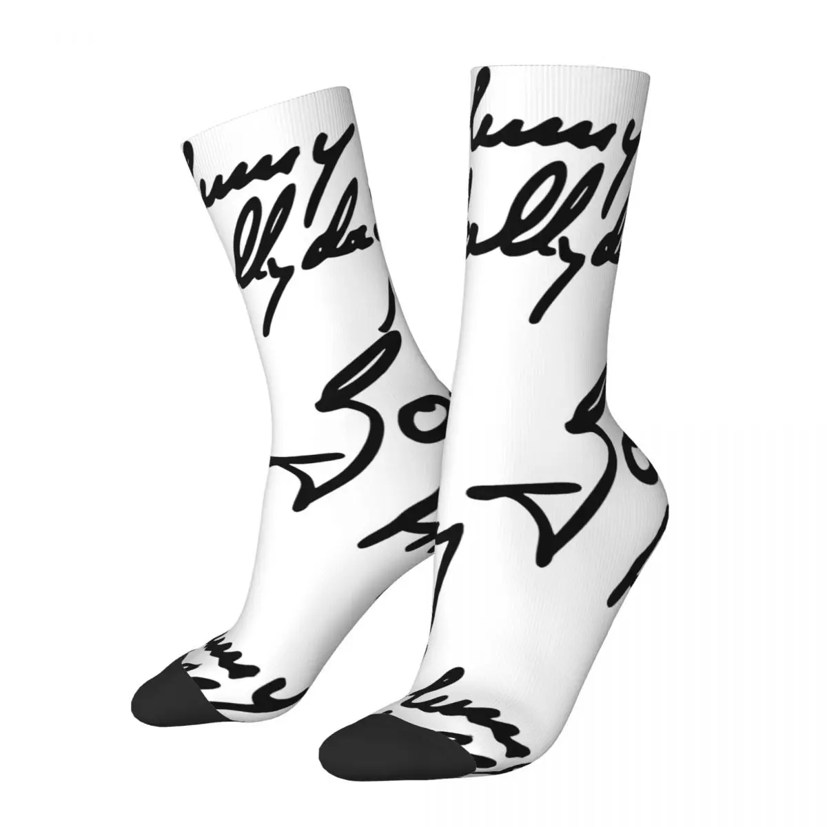 

Johnny Hallyday Socks All Season Long Socks Accessories for Man's Woman's Gifts