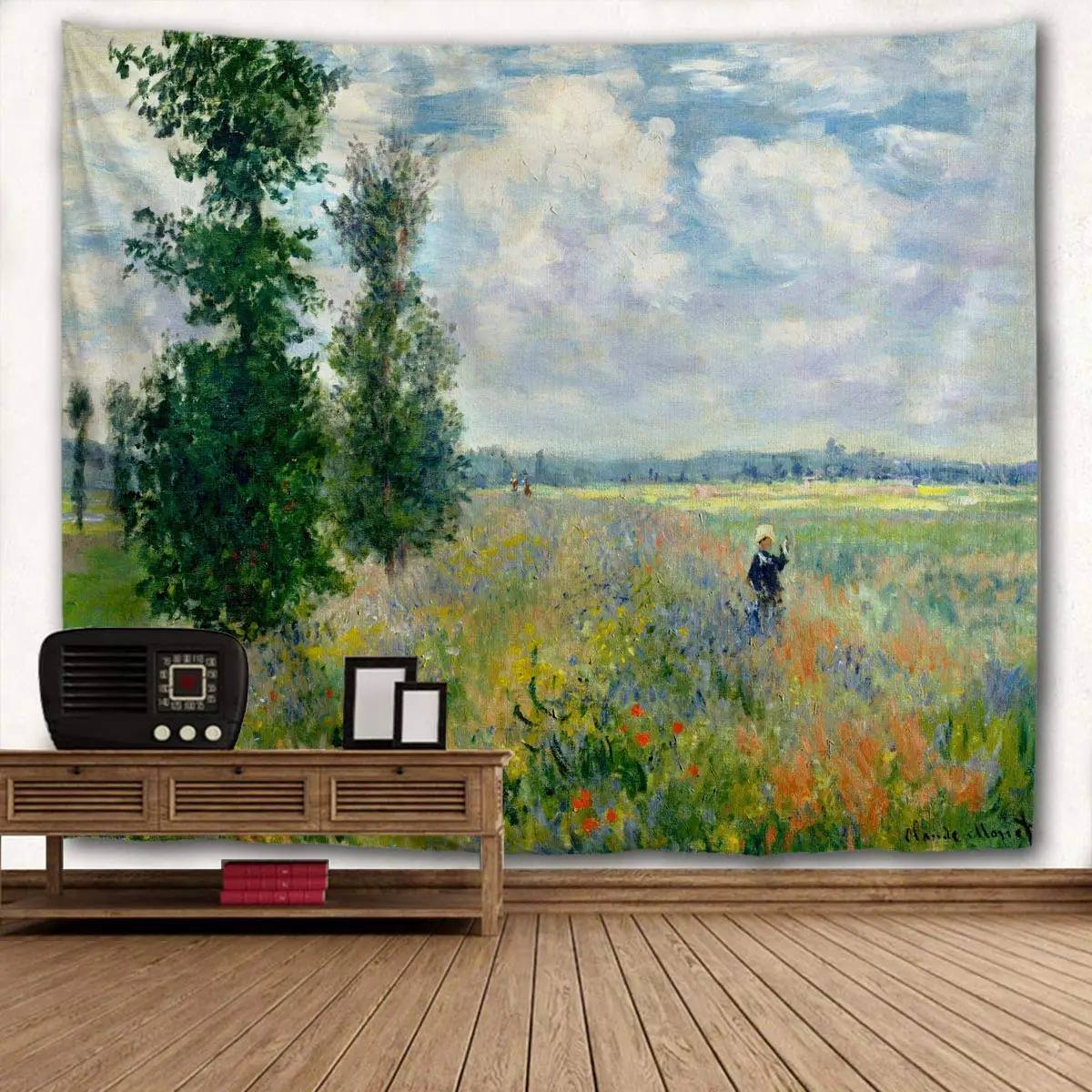 VIKAMA Sternennacht Wandmontierter Wandteppich für Kunst, Heimdekoration, Wohnzimmer, Schlafzimmer, Badezimmer, Küche, Schlafsaal