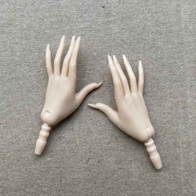 Mengf longo prego boneca mãos conjunto de 7 personalidade única boneca decorações gesto boneca acessórios para jogar criativo